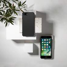 FOR IPhone SE Case 3rd 2rd IP 8 7 6 6S Case Translucent Matte Phone Cover [10 FT Military Grade Drop Protection] Slim Durable Shockproof Protective Bumper All Black IPhone SE 2022 2020 8 7