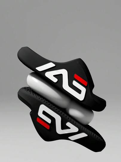 Outdoor Basketball Slippers, Thick Sole Soft Comfortable Slip-On Fashionable Casual Sandals, Non-Slip Breathable Indoor/Outdoor, Shower, Home Use, Men