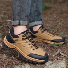 Nuevos zapatos de senderismo para hombres de moda, con suela de goma gruesa, zapatos deportivos para hombres, tenis cómodos y transpirables para caminar