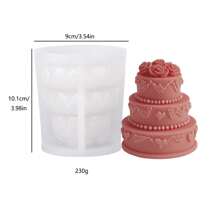 Rose Cake Scented Candle Silicone Mold