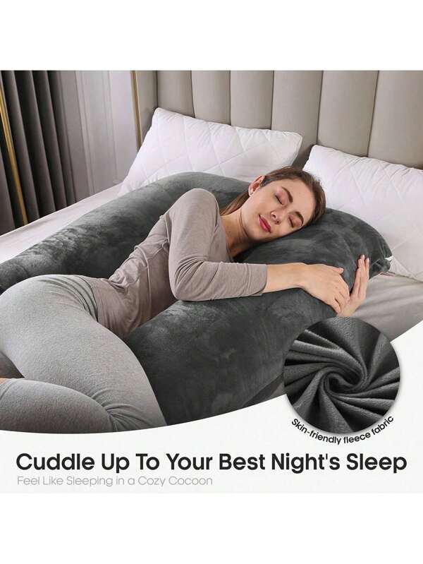 55Inch Multifunctional U-Shaped Maternity Pillow-Full Body Support For Back, Legs & Abdomen, Adjustable Ergonomic Design With Hypoallergenic Memory Foam, Machine-Washable Cover, Portable For Home/Travel-2025 Innovation For Expectant Mothers