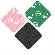 1-Pack - Reusable Dog Training Mat, 180*180cm/70.87*70.87in Super Large Size, Multiple Sizes Available, Suitable For Dog Cages, Floors, Sofas, Car Mats, Potties, Boxes, Cute Prints, Suitable For Most Dogs, Cats And Pets (Green Print)