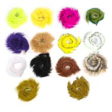 1 Pc 35cm Length Lure Fly Tying Material, Rabbit Hair Camouflage Fly Tying Hook Making Material, Saltwater Lure Fishing Tackle