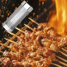 1pc Stainless Steel Hexagonal Barbecue Chimney, Outdoor Grill Accessory, No Electricity Required, Food-Contact Safe