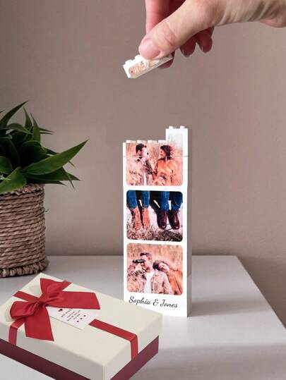 1 st personligt fotoklosspussel, fotocollage, vänpussel, fotobyggkloss, fotopresent till bästa vän. Anpassa foto- och textpresenter. Vi kombinerar pussel- och byggklossspel för att skapa unika souvenirer.