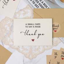 Danksagungskarten mit Umschlägen, Danksagungsnotizen für Hochzeit, Geschäft, Babyparty, Kleinstunternehmen, Beerdigung, Abschluss