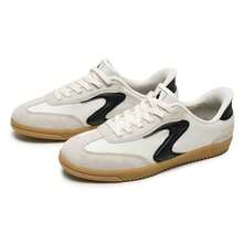 Skechers COURT CLASSICS 女士休闲鞋，舒适轻便户外旅行运动鞋 - 黑色/白色 - 查看 3