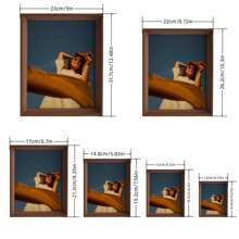 1pc Classic Wooden Double-Sided Transparent Floating Photo Frame, Display Cabinet With Glass Density Board, Suitable For Various Scenarios: Wall Hanging And Desktop Placement. Ideal For DIY, Dried Flowers, Photos, Crafts, Birthday, Wedding, Anniversary, Graduation Ceremony And Holiday Gifts