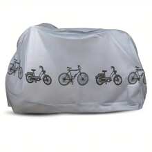 1pc All-Season Durable Waterproof Bicycle & Motorcycle Cover | Fits Vehicles Up To 150kg | Hand Washable Material | Design For Bike Storage | Bicycle Accessories