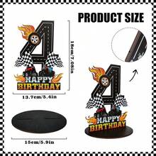 1 件卡车生日数字标牌，木制卡车装饰照片道具，适合怪物主题（3-5 岁） - 黑色2 - 查看 11