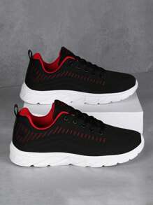 Men's Running Sneakers, Thick Sole, Ultra-Light, Comfortable Soft Bottom Shock Absorbing Casual Shoes, Plus Size Work Shoes, Mesh Fabric ,Gym