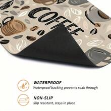 1pc Coffee Machine Absorbent Drip Mat, 5mm Thick Square Silica Gel Drying Pad, Quick Drying Protective Dish Drying Mat, Suitable For Washing Machine, Dryer, Kitchen And Bathroom, Modern Practical Pad, Absorb Grey Water, Ideal Gift, Washing Machine Dust Cover, Bedside Cabinet, Refrigerator, Countertop Mat, Multi-Purpose Washing Machine Top Cover Mat