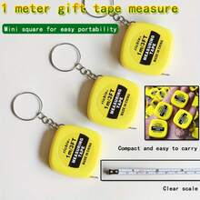 2/10/15/20pcs Mini Retractable Tape Measure Keychain - 1m/3ft Compact Pocket Size - Suitable For Daily Use, Party, School And Promotional Gifts - Metal Blade, Lead-Free
