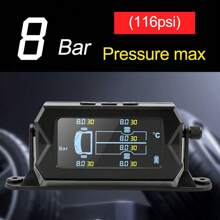 RV Caravan Trailer/Digital LCD TPMS Tyre Pressure Monitoring System+6 Sensors
