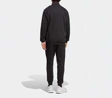 Adidas Men's Knit Tracksuit, 3-Stripe Casual Sports Jacket And Slim Fit Sweatpants - Black - View 3