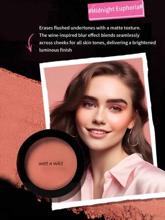  Wet N Wild Color Icon Blush - Revive Glow Matt med mjukt skimmer, Flerfärgad för proffs och studenter, Vänlig att ta med sig - 6 g