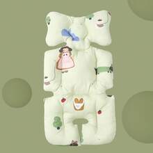 1 pieza Cojín de asiento de cochecito de bebé con estampado de dibujos animados, alfombrilla acolchada blanda para comodidad de portabebés y cochecitos, cojín acolchado suave para cochecito de bebé, diseño ergonómico para la comodidad del bebé en el cochecito - almohadón - Ver 5