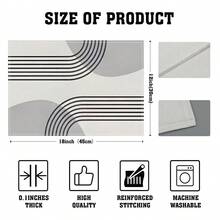 4pcs/6pcs Set, White Striped Theme, Vibrant Modern Creative Placemat Set - High Quality Linen Material Easy To Clean, Suitable For Kitchen Dining Room Decor Placemats, Holiday Party Table Decorations, Home Decor - Beige - View 32