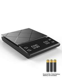 [Hot Sale]1pc Smart Timing Coffee Scale High Precision Kitchen Scale, Food Scale, Italian Handheld Coffee Scale, Coffee Scale With Timing And Weighing Function, Accurate Baking Tool Kitchen Scale, With Energy-Saving Design, Non-Slip Silicone Foot Pad At The Bottom