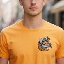 1 件熨烫猫脸刺绣补丁，鲜艳的混合色彩和细致的毛皮纹理，DIY 服装和配饰装饰，适用于帽子、背包、夹克、猫配饰