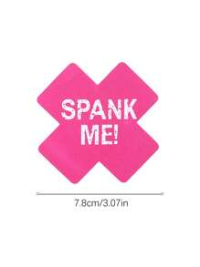 1 Pair Of Random Chest Patches, Breathable Beauty Patches, Disposable Printed Cross Chest Patches, Sexy And Erotic Breast Patches