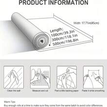 1 Roll Grey Wood Grain Self-Adhesive Wallpaper Wood Strips Peel Off Vinyl Contact Paper Bedroom Living Room Dormitory Background Wall Home Decorative Wall Sticker Kitchen Cabinet Countertop Furniture Renovation Covering Film DIY Easy Installation 17.7inX196.8/118.1/39.3in