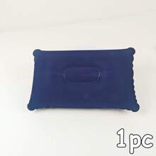 Almohada de viaje inflable ultraligera tamaño A4, almohada de aire de tela de felpa cuadrada pequeña para viajes, fácil de guardar, adecuada para camping, dormir en casa y la oficina, viajes de vacaciones, senderismo, siesta, soporte para el cuello y la cintura