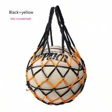 1 pezzo Borsa a rete in nylon spesso per il trasporto di pallavolo, pallacanestro, pallone da calcio, borsa per l'allenamento sportivo