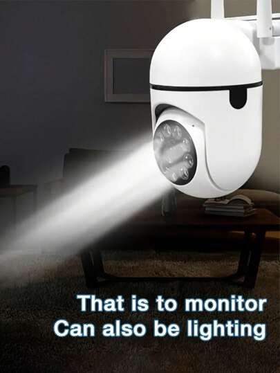 GENAI 1/2/ 1080p HD Slimme Home Camera All Weather Night Vision, Pan/Tilt/Zoom, Bidirectional Audio, Pet Monitor Movement Alerts Wireless Indoor/Outdoor Security view 4