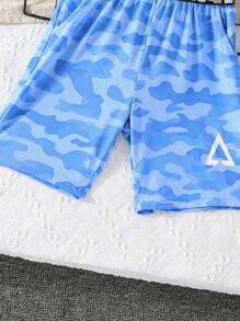 1 pieza Shorts de verano para niño pequeño, aptos para playa, deportes al aire libre, transpirables y cómodos para uso casual