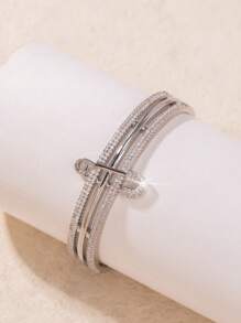 1 pieza Broche de mujer de estilo vintage convertible en brazalete, joyería elegante adecuada para uso diario, un regalo ideal para amigos y el mejor regalo para amantes en días festivos y cumpleaños