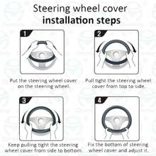 For MG HS ZS EV MG3 3SW MG5 MG6 MG7 ZR EHS EZS GT 9 Colors Car Steering Wheel Cover PU Leather Non-Slip Auto  Accessories