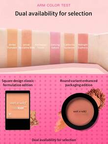 Rubor Wet N Wild Color Icon - Revive Glow Mate con suave brillo, multitonos para profesionales y estudiantes, práctico para llevar - 6g - Emborracharse - Ver 6