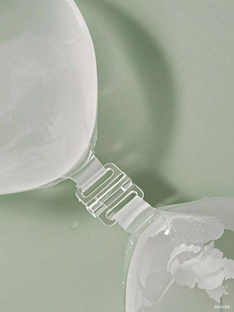 Sutiã Invisível Sem Alça de Silicone Feminino com Almofadas Adesivas, Adequado para Vestidos de Alça Fina e Vestidos de Noiva, Levantamento e Suporte de Verão, Sutiã Invisível Leve e Respirável - Transparente - Visão 5