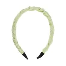 Classic Elegant Pleated Headband For Women 1 Pc - Green - View 1
