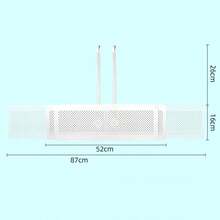 LINKOOL 1 Pc Air Conditioner Wind Baffle, Vent Deflector Board For Wall-Mounted AC Units, No Installation Required, Adjustable Air Flow Obstruction Plate
