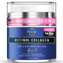 Retinol Face Cream, Facial Moisturizer With Collagen And Hyaluronic Acid, Anti-Aging Neck Cream For Firming Skin, Day And Night Face Cream, Suitable For Both Men And Women, 50ml - 白色 - 查看 1