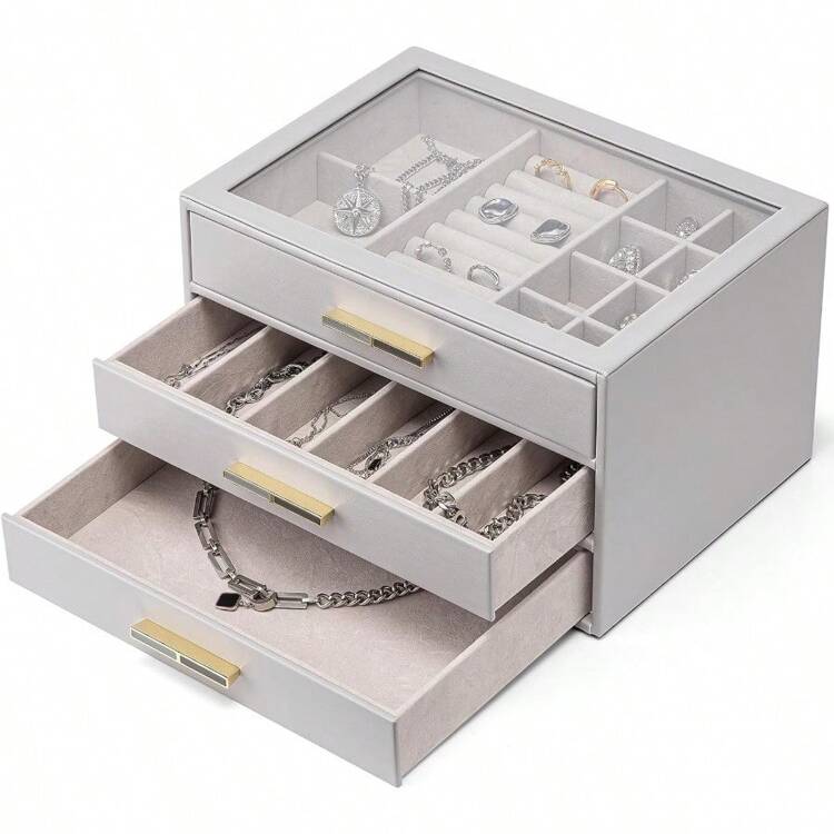 Vlando ジュエリーボックス 大容量 アクセサリーケース