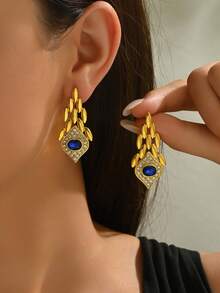 1 对时尚、创意、别致、闪亮、独特设计的波西米亚风格耳环，女士珠宝配饰，适合日常佩戴和节日，礼物