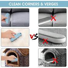 1 pieza Cepillo quitapelos para mascotas, quitapelos para perros y gatos con mango, usado para limpiar alfombras, muebles, sofás, ropa, interior de automóviles