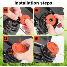 20 Pack WA0010 Replacement Spool For Worx  Eater String, Compatible With Worx String Trimmer,10ft 0.065" Trimmer Line Replacement Spool ,For Worx Trimmer Spools(16 Spools+4 Cap) Halloween Christmas New Year - 1 - 查看 6