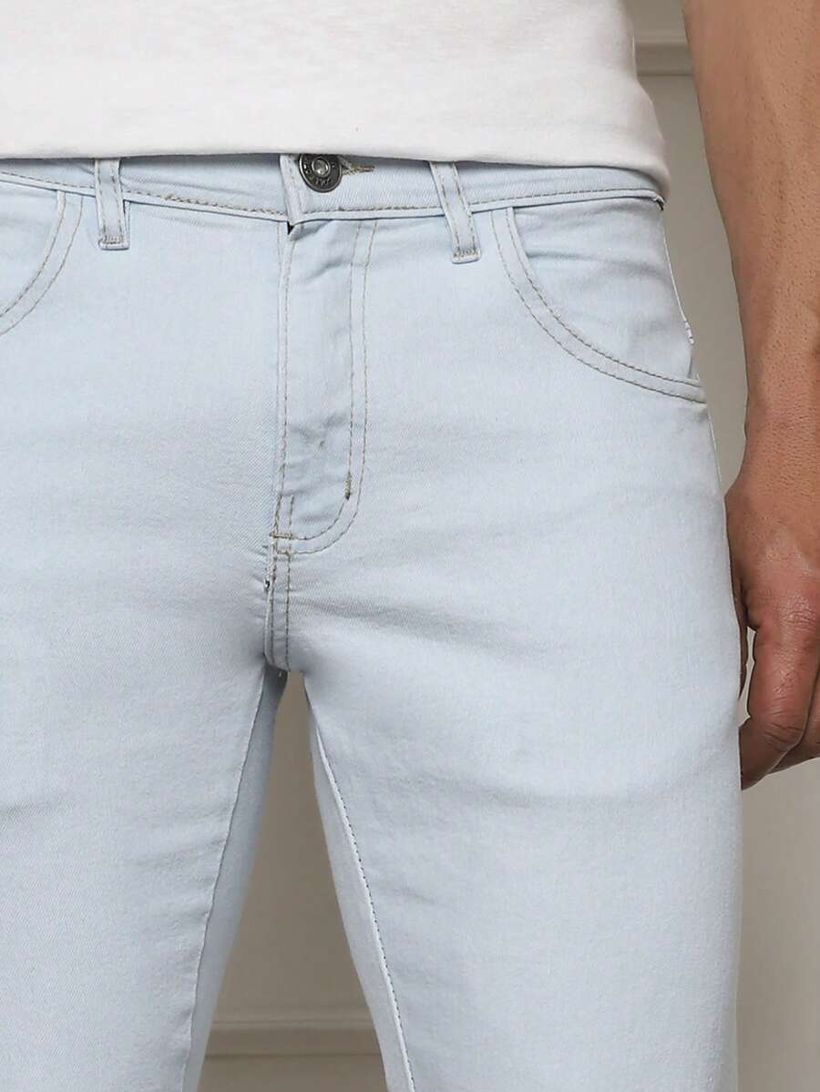 Men's Skinny Jeans Original Elastane Premium Quality - Light Wash - View 1