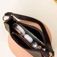 Women's Small Stylish Shoulder Baguette Bag - 咖啡 - 查看 2