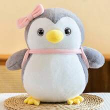 Lindo muñeco de peluche de pingüino, material suave, ideal para decoración de habitación, hogar, oficina o fiesta, regalo de cumpleaños y festividades
