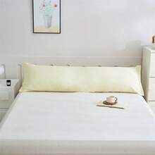 Pack De 2 Fundas De Almohada Sin Cremallera - 10 Colores Modernos - Poliéster Suave - 4 Tamaños (45x70/90/135/150 Cm) - Transpirable And Fácil De Lavar - 淡黃色 - 查看 1