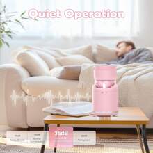 Soft Serve Ice Cream Maker Machine – Rechargeable Compact For Homemade Gelato,Sorbet & Frozen Yogurt, Stylish Pink Design,Perfect For 1-2 Servings,Best Gift For Couples & Families - Hot Pink - View 6