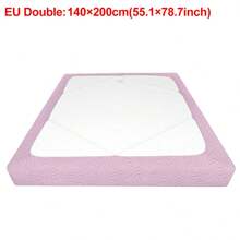 1 pieza Funda de colchón con diseño jacquard de unicolor, cobertor elástico para proteger tu ropa de cama y agregar estilo al hogar, adecuado para todas las estaciones