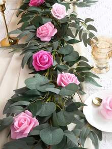 30pcs Artificial Pink Rose Flower Heads, Loose Fake Foam Mini Gray-Pink Roses, Suitable For DIY Bridal Gifts, Wedding Floral Arrangements, Home Decor - Multicolor - View 5
