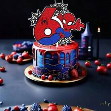Disney 1pc Disney Spider-Man Birthday Cake Topper, Spider-Man Themed Birthday Party Cake Decoration