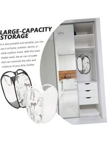 1pc Foldable Mesh Laundry Basket, Pop-Up Clothes Basket, Foldable Large-Capacity Laundry Basket, Suitable For Dirty Clothes, Breathable Design To Reduce The Odor Of Blankets, Convenient For Storage In Bathrooms, Bedrooms And University Dormitories.